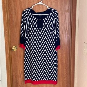 black and white dress